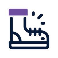 boots icon. dual tone icon for your website, mobile, presentation, and logo design. vector