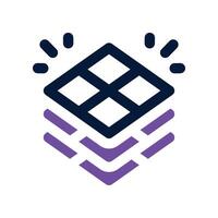 tiles icon. dual tone icon for your website, mobile, presentation, and logo design. vector