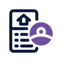 contractor icon. dual tone icon for your website, mobile, presentation, and logo design. vector