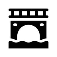 bridges icon. glyph icon for your website, mobile, presentation, and logo design. vector