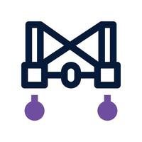 safety harness icon. dual tone icon for your website, mobile, presentation, and logo design. vector