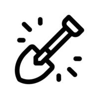 shovel icon. line icon for your website, mobile, presentation, and logo design. vector