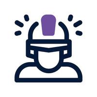 worker icon. dual tone icon for your website, mobile, presentation, and logo design. vector