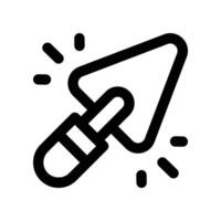 trowel icon. line icon for your website, mobile, presentation, and logo design. vector