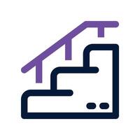stairs icon. dual tone icon for your website, mobile, presentation, and logo design. vector