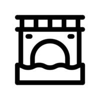 bridges icon. line icon for your website, mobile, presentation, and logo design. vector