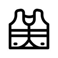 vest icon. line icon for your website, mobile, presentation, and logo design. vector
