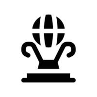 trophy icon. glyph icon for your website, mobile, presentation, and logo design. vector