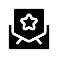 email icon. glyph icon for your website, mobile, presentation, and logo design. vector