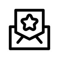 email icon. line icon for your website, mobile, presentation, and logo design. vector