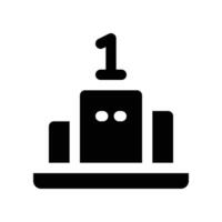 podium icon. glyph icon for your website, mobile, presentation, and logo design. vector