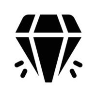 diamond icon. glyph icon for your website, mobile, presentation, and logo design. vector