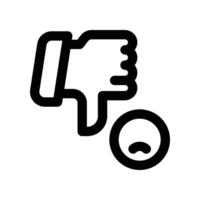 dislike icon. line icon for your website, mobile, presentation, and logo design. vector