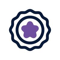 badge icon. dual tone icon for your website, mobile, presentation, and logo design. vector