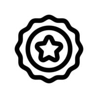 badge icon. line icon for your website, mobile, presentation, and logo design. vector