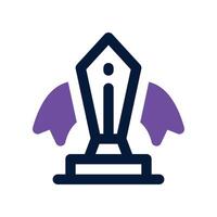 trophy icon. dual tone icon for your website, mobile, presentation, and logo design. vector