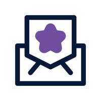 email icon. dual tone icon for your website, mobile, presentation, and logo design. vector