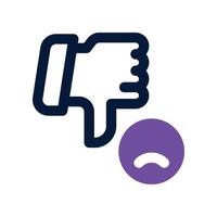 dislike icon. dual tone icon for your website, mobile, presentation, and logo design. vector