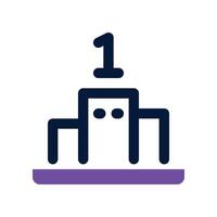 podium icon. dual tone icon for your website, mobile, presentation, and logo design. vector