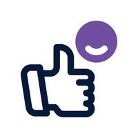 like icon. dual tone icon for your website, mobile, presentation, and logo design. vector