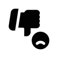 dislike icon. glyph icon for your website, mobile, presentation, and logo design. vector