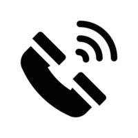 call icon. glyph icon for your website, mobile, presentation, and logo design. vector