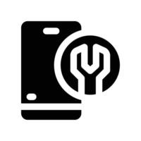 online service icon. glyph icon for your website, mobile, presentation, and logo design. vector