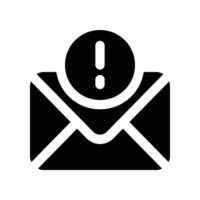 email icon. glyph icon for your website, mobile, presentation, and logo design. vector