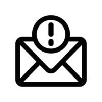 email icon. line icon for your website, mobile, presentation, and logo design. vector