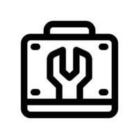 toolbox icon. line icon for your website, mobile, presentation, and logo design. vector