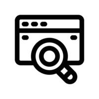 search icon. line icon for your website, mobile, presentation, and logo design. vector