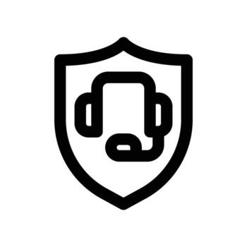shield icon. line icon for your website, mobile, presentation, and logo design. vector