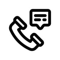 contact us icon. line icon for your website, mobile, presentation, and logo design. vector