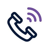 call icon. dual tone icon for your website, mobile, presentation, and logo design. vector