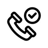 called icon. line icon for your website, mobile, presentation, and logo design. vector