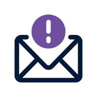 email icon. dual tone icon for your website, mobile, presentation, and logo design. vector
