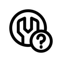 faq icon. line icon for your website, mobile, presentation, and logo design. vector