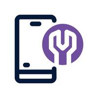 online service icon. dual tone icon for your website, mobile, presentation, and logo design. vector