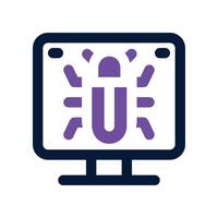 bug icon. dual tone icon for your website, mobile, presentation, and logo design. vector