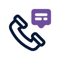 contact us icon. dual tone icon for your website, mobile, presentation, and logo design. vector