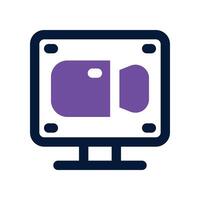 call icon. dual tone icon for your website, mobile, presentation, and logo design. vector
