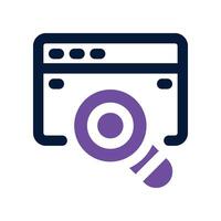 search icon. dual tone icon for your website, mobile, presentation, and logo design. vector