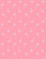 Seamless pattern of sketch dandelion flower vector