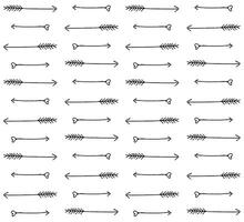 Seamless pattern of Valentines cupid arrow vector
