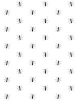 Seamless pattern of doodle sketch ant vector
