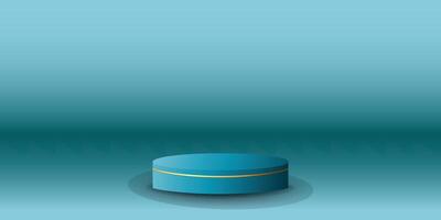 Podium display with background the same color as the podium. Modern studio, wall scene fashion, stage podium scene with for Award Ceremony. 3D rendering. vector