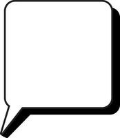 speech bubble with shading, ellements illustration vector
