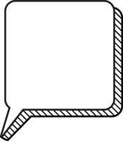 speech bubble with shading, ellements illustration vector
