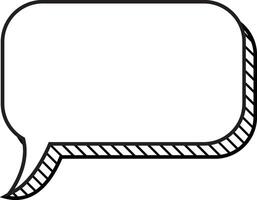 speech bubble with shading, ellements illustration vector