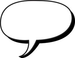 speech bubble with shading, ellements illustration vector